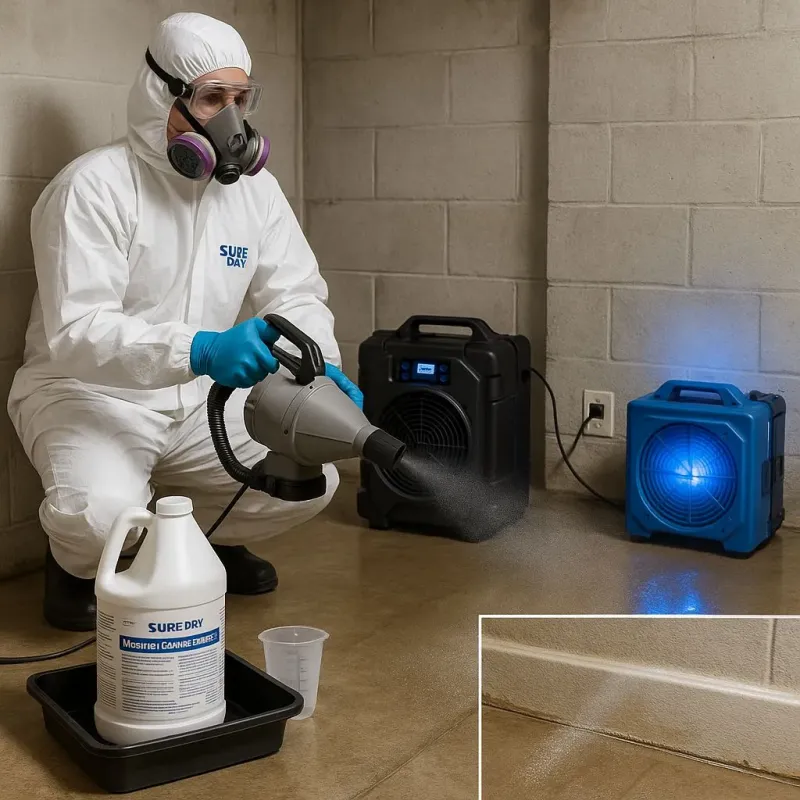 Sanitization and Odor Removal process in El Dorado Hills, CA